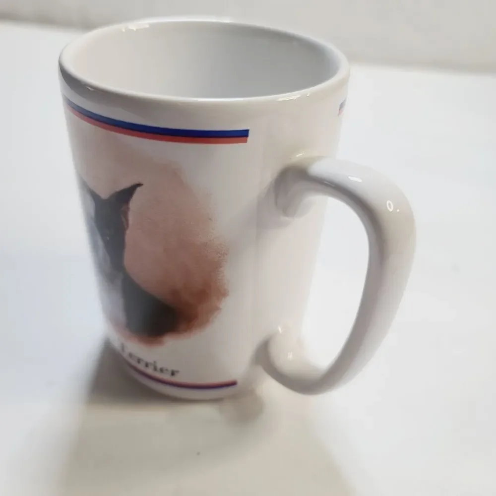 Vintage 80s R. Masthead Boston Terrier Dog Coffee Mug